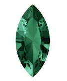 Preciosa našívací navetka Emerald 18x9mm